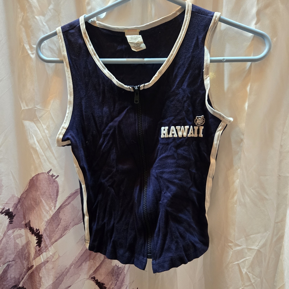 Hawaii Navy Blue Women's Tank Top